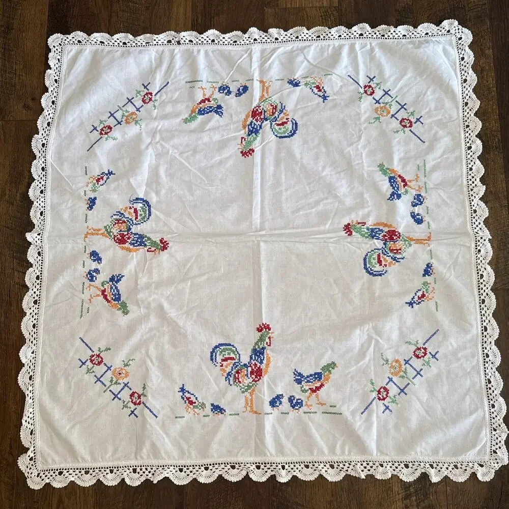 Embroidered Chicken Rooster 36